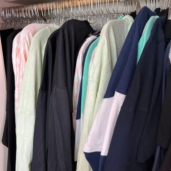 Spirit Jersey Long Sleeve Sweaters Sweatshirts Tie Dye Hooded Oversized - Picture 6 of 12